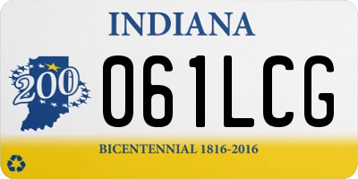IN license plate 061LCG