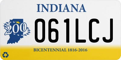 IN license plate 061LCJ