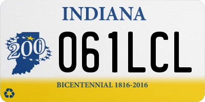 IN license plate 061LCL