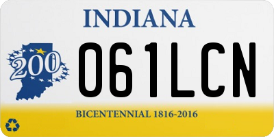 IN license plate 061LCN