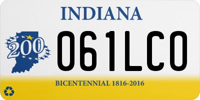 IN license plate 061LCO