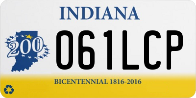 IN license plate 061LCP
