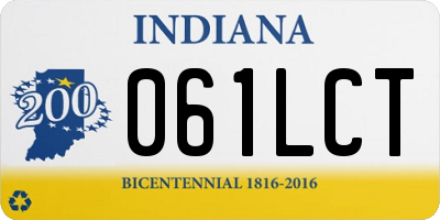 IN license plate 061LCT
