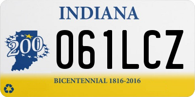 IN license plate 061LCZ