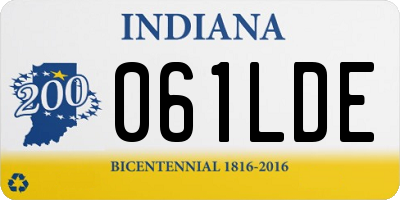 IN license plate 061LDE
