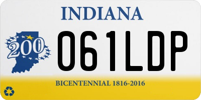 IN license plate 061LDP