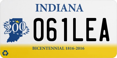 IN license plate 061LEA