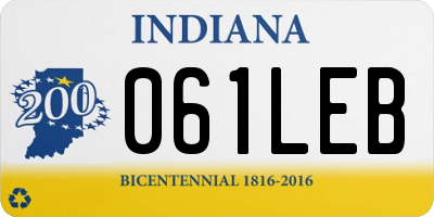 IN license plate 061LEB