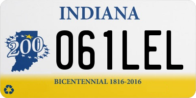 IN license plate 061LEL