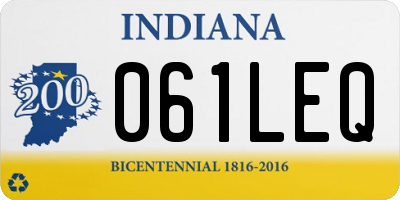 IN license plate 061LEQ