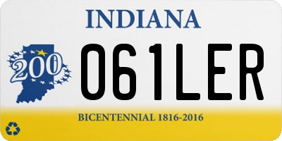 IN license plate 061LER