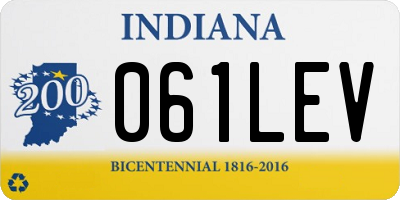 IN license plate 061LEV