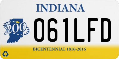IN license plate 061LFD
