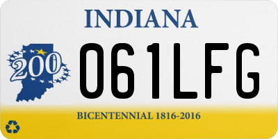 IN license plate 061LFG