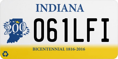 IN license plate 061LFI