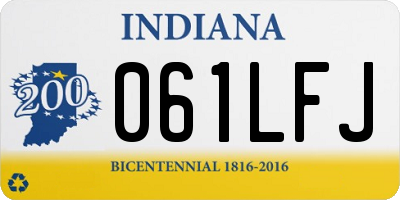 IN license plate 061LFJ