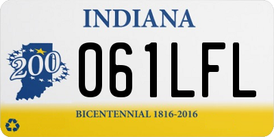 IN license plate 061LFL