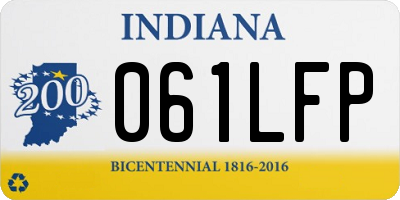 IN license plate 061LFP