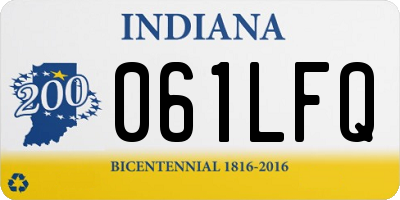 IN license plate 061LFQ