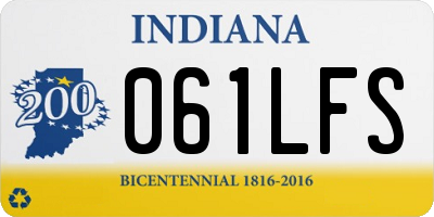 IN license plate 061LFS