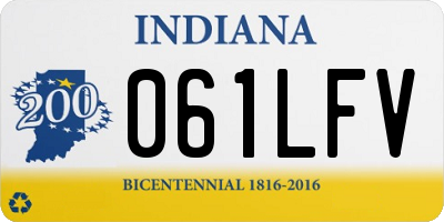 IN license plate 061LFV