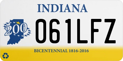 IN license plate 061LFZ