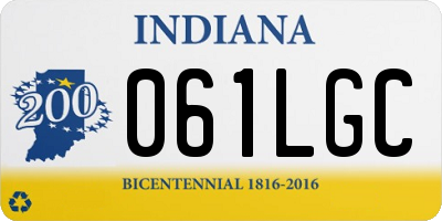 IN license plate 061LGC