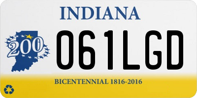 IN license plate 061LGD
