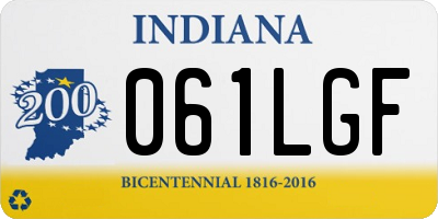 IN license plate 061LGF