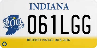 IN license plate 061LGG
