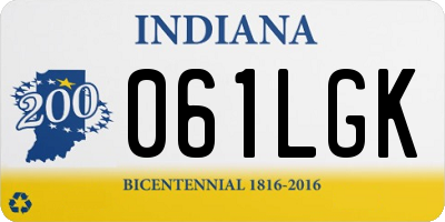 IN license plate 061LGK