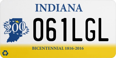 IN license plate 061LGL