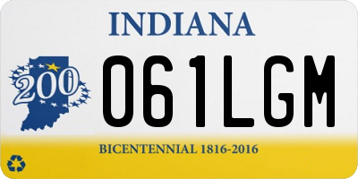IN license plate 061LGM