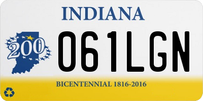 IN license plate 061LGN
