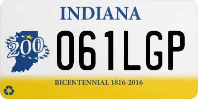 IN license plate 061LGP