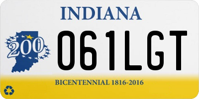 IN license plate 061LGT