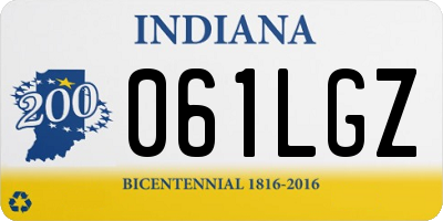 IN license plate 061LGZ