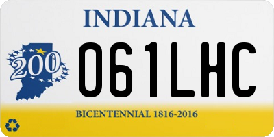 IN license plate 061LHC