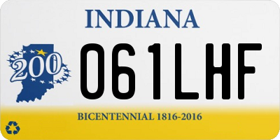 IN license plate 061LHF
