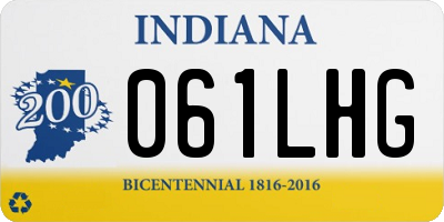 IN license plate 061LHG