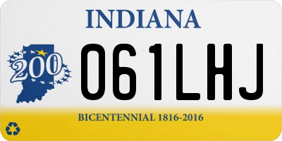 IN license plate 061LHJ