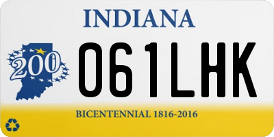 IN license plate 061LHK