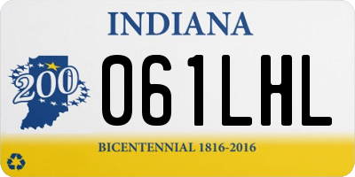IN license plate 061LHL