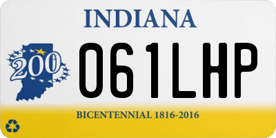 IN license plate 061LHP