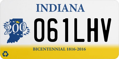 IN license plate 061LHV