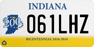 IN license plate 061LHZ