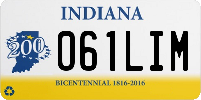 IN license plate 061LIM