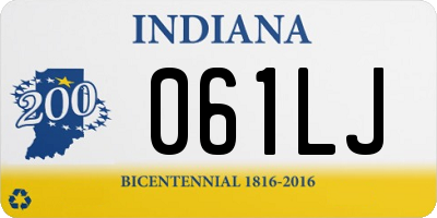 IN license plate 061LJ