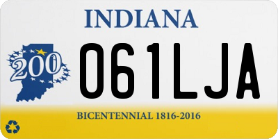IN license plate 061LJA