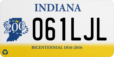 IN license plate 061LJL